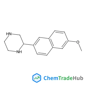 2-(6-Methoxy-2-naphthyl)piperazine structure 2-(6-Methoxy-2-naphthyl)piperazine structure