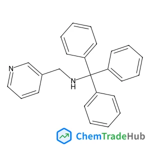 1,1,1-Triphenyl-N-(3-pyridinylmethyl)methanamine structure