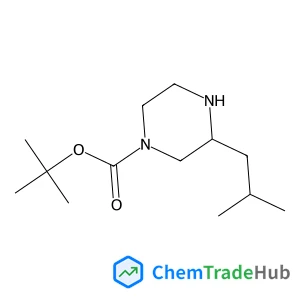 (R)-1-Boc-3-isobutyl-piperazine structure