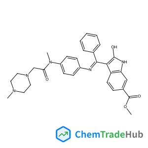 Methyl (Z)-3-[[[4-[N-methyl-2-(4-methylpiperazin-1-yl)acetamido]phenyl]amino](phenyl)methylene]-2-oxoindoline-6-carboxylate
