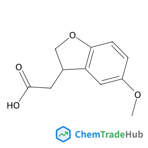 5-Methoxy-2,3-dihydro-1-benzofuran-3-acetic acid structure 5-Methoxy-2,3-dihydro-1-benzofuran-3-acetic acid structure