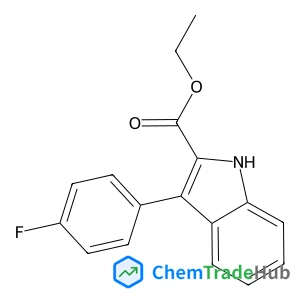 Ethyl 3-(4-fluorophenyl)-1H-indole-2-carboxylate