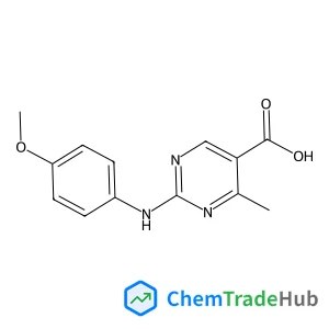2-[(4-Methoxyphenyl)amino]-4-methyl-5-pyrimidinecarboxylic acid