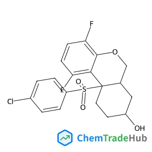 (6AR,8S,10AS)-10A-(4-CHLOROPHENYLSULFONYL)-1,4-DIFLUORO-6A,7,8,9,10,10A-HEXAHYDRO-6H-BENZO[C]CHROMEN-8-OL