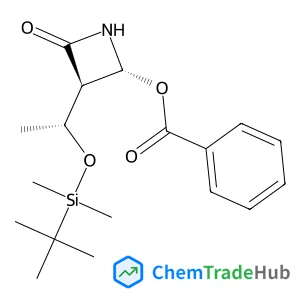 (2R,3R)-3-[(1R)-1-{[Dimethyl(2-methyl-2-propanyl)silyl]oxy}ethyl]-4-oxo-2-azetidinyl benzoate