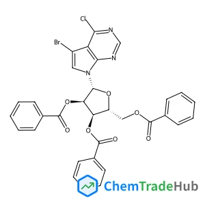 5-Bromo-4-chloro-7-(2,3,5-tri-O-benzoyl-beta-D-ribofuranosyl)-7H-pyrrolo[2,3-d]pyrimidine