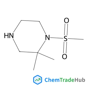 2,2-Dimethyl-1-(methylsulfonyl)piperazine structure