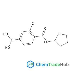 [3-Chloro-4-(cyclopentylcarbamoyl)phenyl]boronic acid