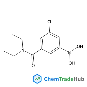 [3-Chloro-5-(diethylcarbamoyl)phenyl]boronic acid structure