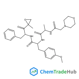 (S)-3-(4-methoxyphenyl)-N-((S)-1-((R)-2-methyloxiran-2-yl)-1-oxo-3-phenylpropan-2-yl)-2-((S)-2-(2-morpholinoacetamido)propanamido)propanamide