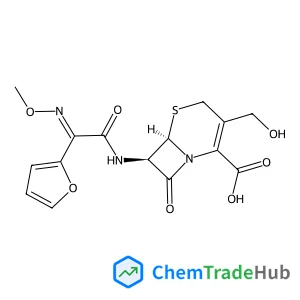(6R,7R)-7-{[(2E)-2-(2-Furyl)-2-(methoxyimino)acetyl]amino}-3-(hydroxymethyl)-8-oxo-5-thia-1-azabicyclo[4.2.0]oct-2-ene-2-carboxylic acid