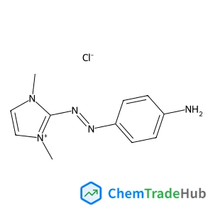 2-[(E)-(4-Aminophenyl)diazenyl]-1,3-dimethyl-1H-imidazol-3-ium chloride