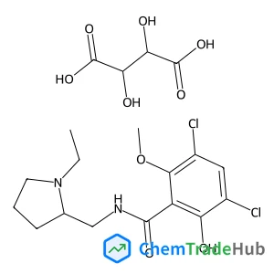(2S)-2-{[(3,5-Dichloro-2-hydroxy-6-methoxybenzoyl)amino]methyl}-1-ethylpyrrolidinium (2R,3R)-3-carboxy-2,3-dihydroxypropanoate