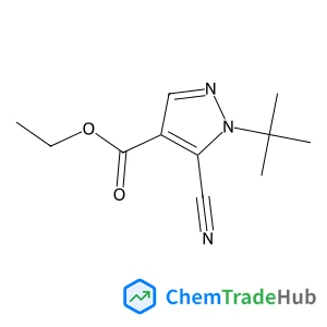 Ethyl 5-cyano-1-(2-methyl-2-propanyl)-1H-pyrazole-4-carboxylate