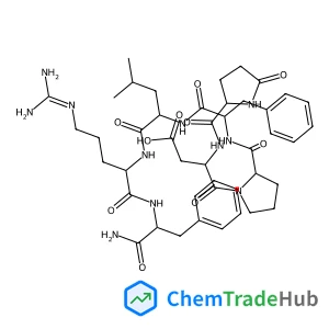 5-Oxo-L-prolyl-L-alpha-aspartyl-L-prolyl-L-phenylalanyl-L-leucyl-N~5~-(diaminomethylene)-L-ornithyl-L-phenylalaninamide