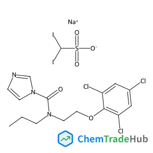 Sodium diiodomethanesulfonate N-propyl-N-[2-(2,4,6-trichlorophenoxy)ethyl]-1H-imidazole-1-carboxamide (1:1:1)
