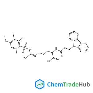 (E)-N~5~-(Amino{[(4-methoxy-2,3,6-trimethylphenyl)sulfonyl]amino}methylene)-N~2~-[(9H-fluoren-9-ylmethoxy)carbonyl]-L-ornithine