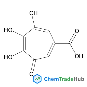 4,5,6-Trihydroxy-3-oxo-1,4,6-cycloheptatriene-1-carboxylic acid