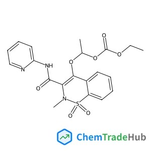 Ethyl 1-{[2-methyl-1,1-dioxido-3-(2-pyridinylcarbamoyl)-2H-1,2-benzothiazin-4-yl]oxy}ethyl carbonate