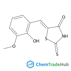 (5E)-5-(2-Hydroxy-3-methoxybenzylidene)-2-thioxo-1,3-thiazolidin-4-one